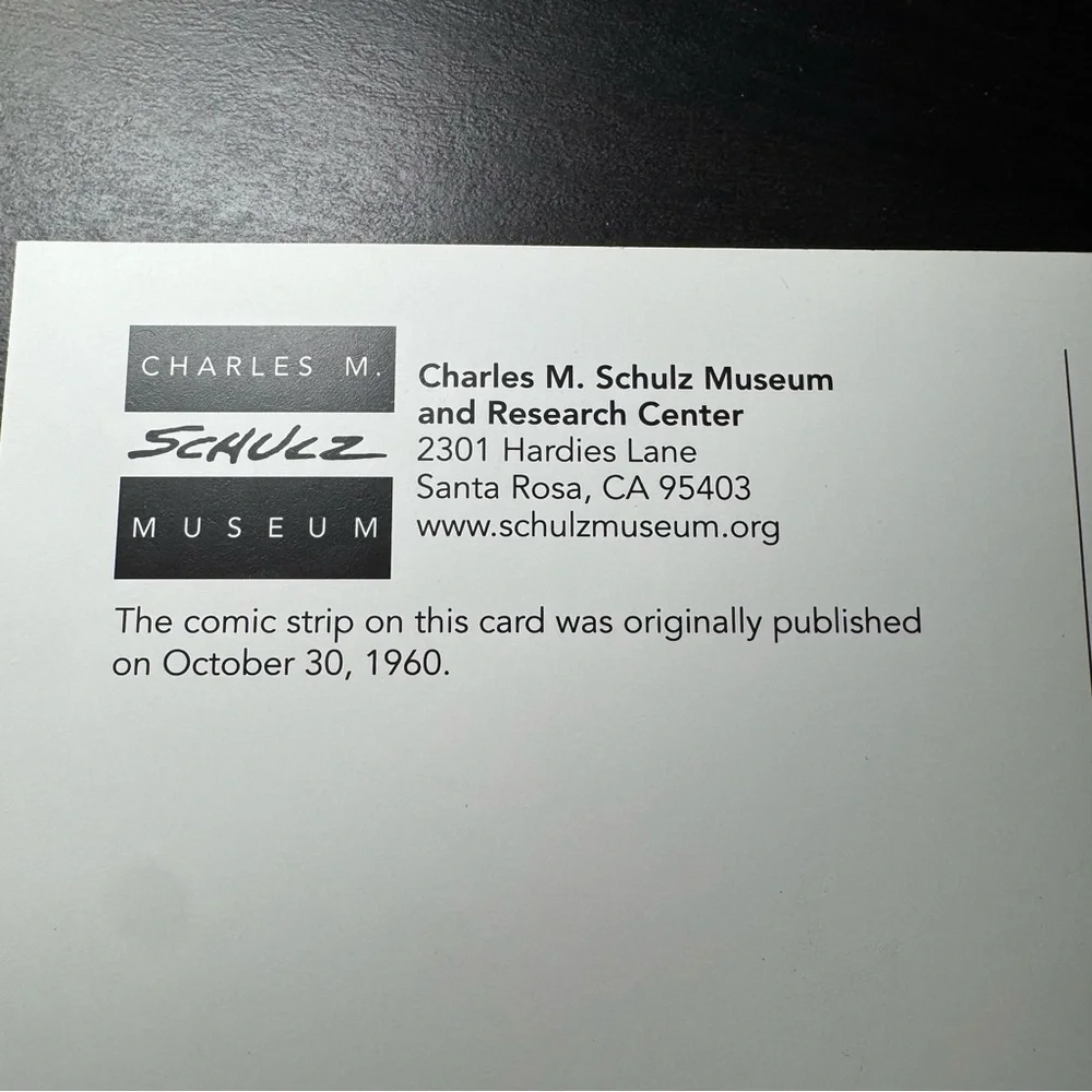 Charles M. Schulz Museum Peanuts Postcard Pumpkin Patch‎ Comic Strip 5x7 NEW